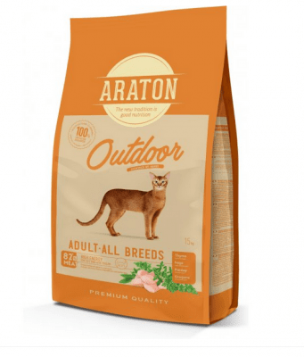 Cat Adult Outdoor - Суха храна за котки от всички породи с пиле и пуйка