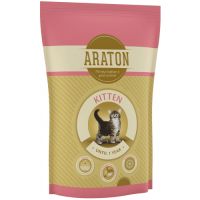 Araton Kitten - Пълноценна суха храна за подрастващи котенца от всички породи с пилешко месо
