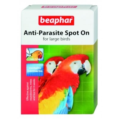 Beaphar Anti-Parazite spot - on, Противопаразитни капки за едри птици - 2 бр