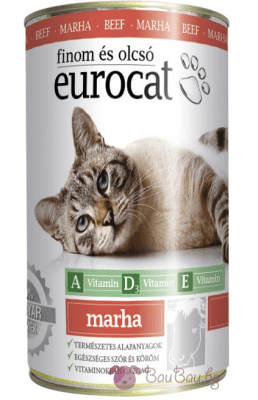 EuroCat Хапки за котки, различни вкусове, 0.415 кг. говеждо