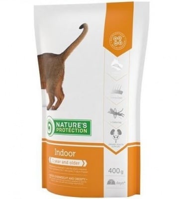 Nature`s Protection Indoor - Храна за котки, живеещи в затворени помещения - 400 гр., 2 кг, 7 кг.