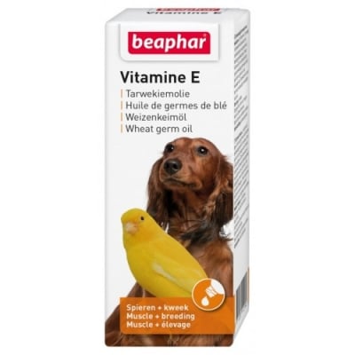 Beaphar Vitamine Е 100мл - подходящ за кучета, котки, дребни животни, дребни птици
