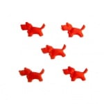 Куче мини 14 мм червено -50 броя