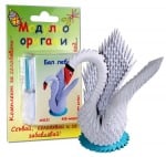 Комплект Модулно оригами Лебед - бял