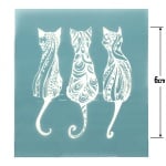 Шаблон за многократна употребa текстилен 8x9 см - котки №6