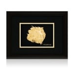 Златна репродукция - лъв s 24 карата златно покритие