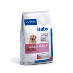 Профилактична храна за кученца до 6 месеца от средни и големи породи Virbac  Baby Large & Medium, две разфасовки