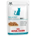 Royal Canin VCN CAT Skin & Coat Pouch– паучове за кастрирани котки за здрава кожа и козина 0,10