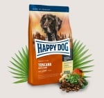 Храна за кучета Happy Dog Супер Премиум Тоскана - за пораснали кучета с нормални до ниски енергийни потребности - три разфасовки