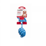 Играчка за куче -  Гумена топка с въже 35см