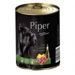Piper - Премиум консервирана храна за кучета - 400 гр - различни вкусове 12 бр. с агне, моркови и кафяв ориз, с масло от ленено семе