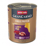 Консервирана храна за куче GranCarno SP Supreme Pure с един източник на протеин, с агнешко месо, 800гр 1 стек /6 бр/