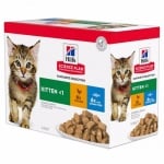 Пауч за малки котенца до 1 год. Hills Science Plan Kitten Poultry Selectio, с пилешко и пуешко 12 x 85 гр.