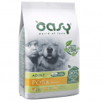 Храна за кучета Oasy Pork Monoprotein Adult със свинско за всички породи над 12 месеца, 12кг