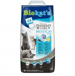Мултифункционална постеля за котешка тоалетна с цвят от памук Biokat’s Diamond Care MultiCat fresh 2 in 1, 6.00кг