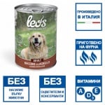 Консерва хапки в сос  за кучета в зряла възраст Leo’s, с агнешко месо, 415гр