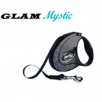 Автоматичен повод flexi GLAM с брилянти CRYSTALIZED™Swarovski 3м лента до 12кг - различни цветове