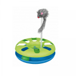 Интерактивна играчка за коте Crazy Circle с плюшена мишка - 24 см