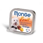 Пастет и хапки за кучета с патица и портокали MONGE FRUIT Paté & Chunkies Duck & Orange, 100гр