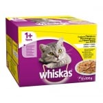 НОВО! Whiskas Pouch Adult - Пауч за котки, мултиопаковка, различни вкусове, 12 х 100 гр.