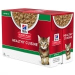 Hill’s Science Plan Kitten Healthy Cuisine Stew, Пауч за малки котенца, задушено със зеленчуци и пилешко, 12брх80гр
