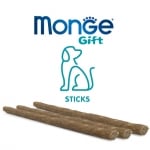 Monge Gift Puppy & Junior Sticks, Лакомства за подрастващи кученца, стикове богати на свинско с мляко и нуклеотиди, 45гр