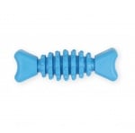Pet Nova, дентална играчка за куче - назъбена кост, 12см, синя, аромат на мента