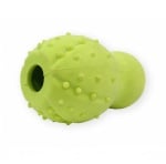 Pet Nova, играчка за куче -  Скачаща топка със звънец 9,5см, жълта, с телешки аромат