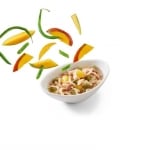 Schesir Salads, Мокра храна за котки, С пиле, говеждо, манго и грах, 85 гр