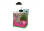 Нано аквариум Delux Paradise с прозрачна основа - 6,4л. - с различни цветове на основата