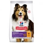 Hills - Science Plan Adult Sensitive Stomach & Skin – Пълноценна суха храна за кучета над 1 година с чувствителен стомах и чувствителна кожа 14 кг