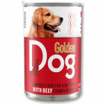 Храна за кучета месо в сос Golden Dog, 1240 гр, различни вкусове