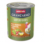 Консервирана храна за кучета Animonda GranCarno Superfoods Turkey, с пуйка, манголд, шипки, ленено масло, 400гр