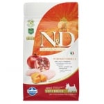 N&D ADULT MINI PUMPKIN - пълноценна храна за кучета от дребни породи с тиква, с пиле и нар - различни разфасовки