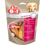 Лакомство за куче 8in1 Филенца Pro Skin & Coat S-  Пилешки филенца от най-високо качество, правещи козината лъскава