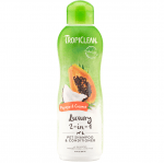 Шампоан за лесно разресване и против заплитания Tropiclean 2 in 1 Papaya and Coconut Shampoo & Balsam, с Папая и Кокос, 355мл