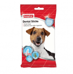 Beaphar Dental Sticks - лакомства за кучета със Спирулина и зелен чай за зъбна хигиена Beaphar Dental Sticks Medium&Large - 7 бр  -подходящи за кучета над 10кг