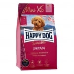 Happy Dog Mini XS Japan, Храна за чувствителни кучета, С пъстърва, пилешко и морски водорасли