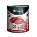 Iron Pet, консерва за куче, говеждо, монопротеин, 800 гр