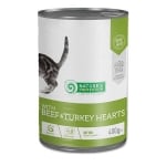 Natures Protection Kitten, Храна за малки котенца, С говеждо и пуешки сърца, 400гр