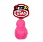 Pet Nova, играчка за куче -  Скачаща топка със звънец 9,5см, розова, с телешки аромат