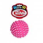 Pet Nova, играчка за куче - топка с бодлички, 6.5см, розова