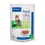 Virbac HPM Neutered Adult, пауч за кастрирани котки, 85гр