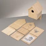 Къщичка за птици, строителен комплект, правоъгълна, 15 x 13 x 23 cm, h24