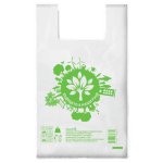 SmartPack Еко торбичка тип Потник, 350x400 мм, 1500 бр бели