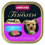 Vom Feinsten Mini Dog за дребни породи кучета с птиче, сьомга и копър, 100 гр (32бр/стек)