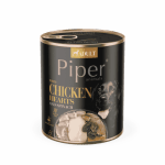 Piper Adult Dog храна за кучета с пилешки сърца, кафяв ориз и спанак, 800 г (12 бр./стек)