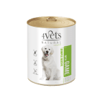 4Vets Dog Natural консервирана храна за кучета с дивечово месо, 800 г