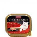 Пастет за котки Von Feinsten 2 в 1, 100гр от Animonda, Германия - различни вкусове говеждо + пилешки гърди с билки