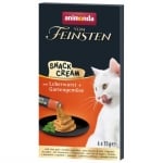 Vom Feinsten Snack Cream лакомство за коте с дроб и зеленчуци, 6х15 г